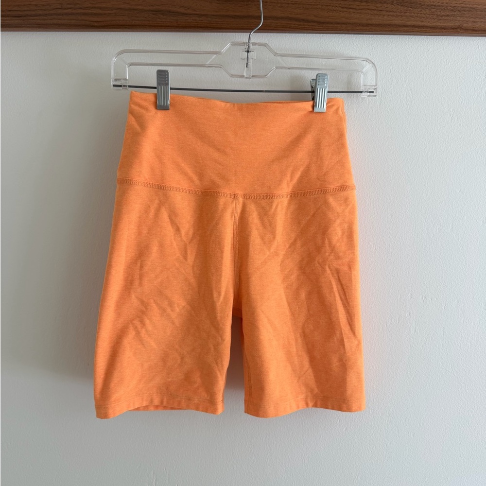 Beyond Yoga Bright Orange Bike Shorts
